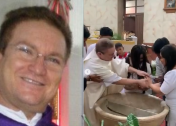 Padre ‘bate’ na cabeça de criança durante batismo e é criticado