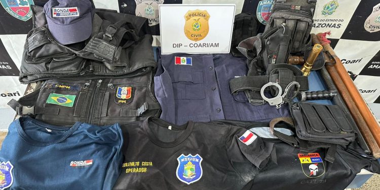 Funcionário público de Coari que se passava por PM e se exibia nas redes sociais é preso
