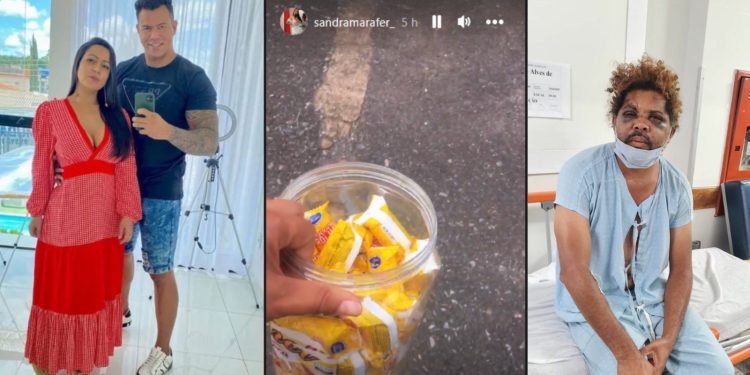 Sandra Mara vende paçocas na rua um após caso com mendigo