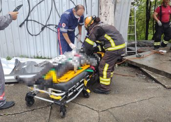 ​Tentando roubar fio, morador de rua recebe choque elétrico