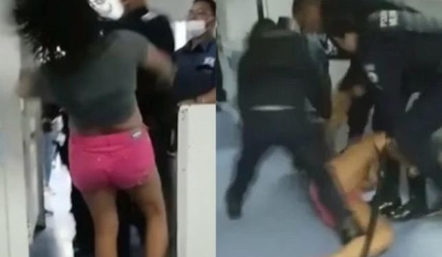 Mulher é covardemente derrubada por PMs após reclamar da demora no atendimento em UPA; vídeo