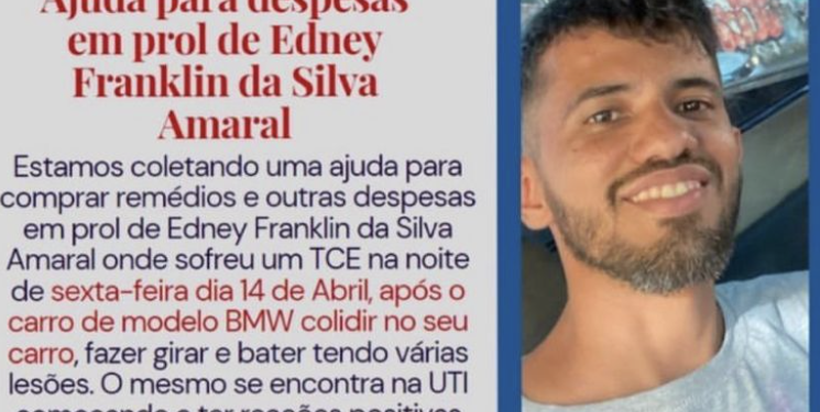 Família de motorista de app atingido por militar em acidente no Centro pede ajuda: ‘Várias lesões na cabeça’