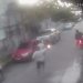Câmeras registram motoqueiro sendo baleado ao sofrer tentativa de assalto em Manaus; veja