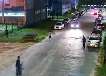 Vídeo inédito revela fuga dos criminosos que cometeram assalto na Nilton Lins