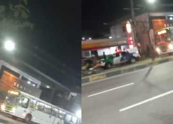 Vídeos: Dupla toca o terror, dispara tiros e tenta assaltar 223 em Manaus, mas é preso