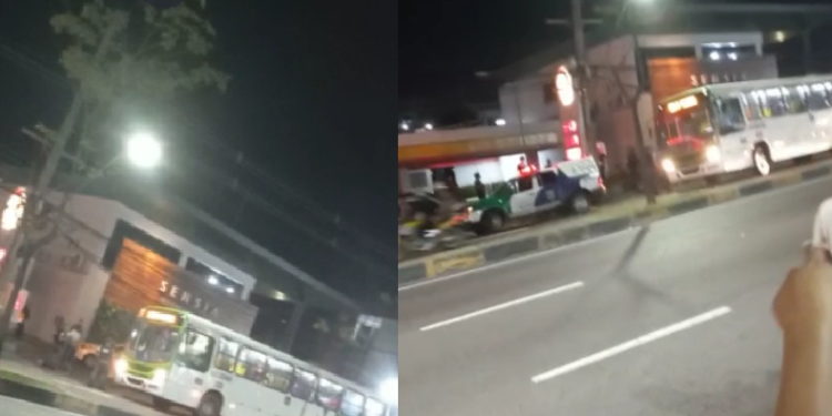 Vídeos: Dupla toca o terror, dispara tiros e tenta assaltar 223 em Manaus, mas é preso
