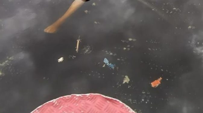 Cena de horror: morto surge boiando em igarapé de Manaus