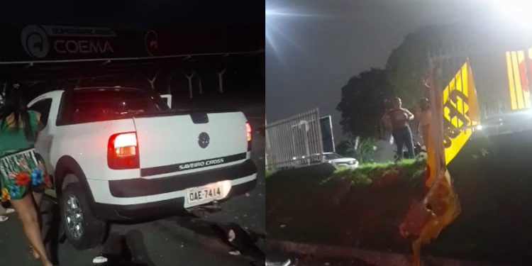 Vídeo: Em alta velocidade, motorista perde controle de carro e invade estacionamento do supermercado Coema
