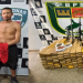 Dupla é presa em Coari com 849 kg de maconha, espingardas e submetralhadora
