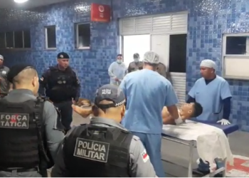 Homem leva tiro nas nádegas após roubar carro, bater em mureta e trocar tiros com a PM