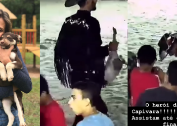 Luísa Mell posta vídeo acusando Agenor Tupinambá de maus-tratos contra porco: ‘Cena assustadora’; vídeo