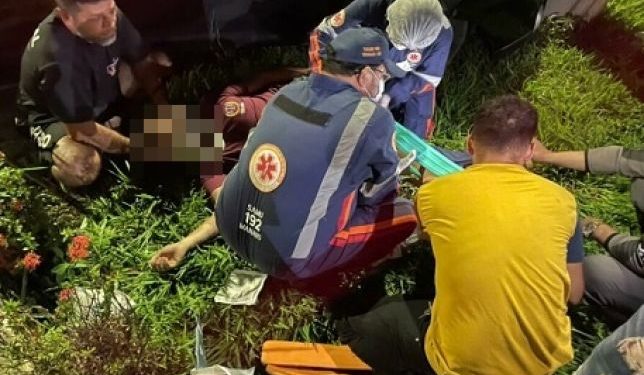 Com medo de ser assaltada, mulher atropela motociclista na Zona Centro-Sul de Manaus