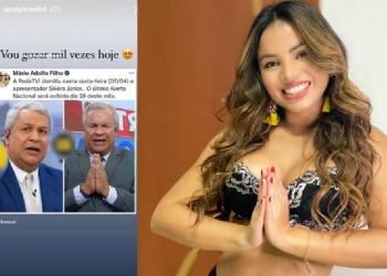 Sandy Brasil, ex-rainha do Peladão a Bordo, comemora demissão de Sikera: ‘Vou g0z*r mil vezes’