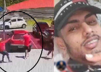 Pistoleiro tenta matar o rival no estacionamento do DB da Zona Leste de Manaus; vídeo