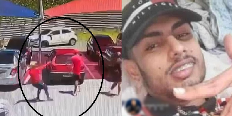 Pistoleiro tenta matar o rival no estacionamento do DB da Zona Leste de Manaus; vídeo
