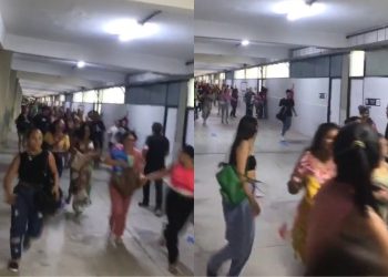 VÍDEO: Bandidos invadem Nilton Lins e fazem arrastão