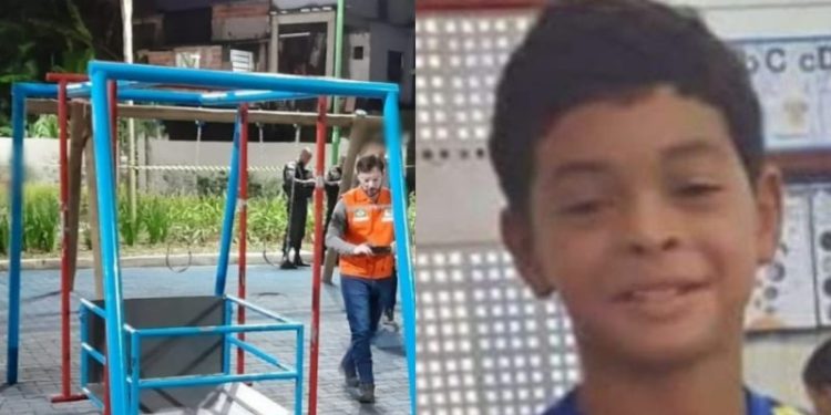 Garoto de 9 anos morre ao ser atingido por balanço do parquinho