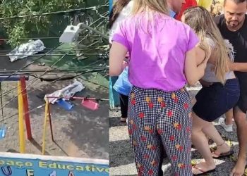 Todas as crianças mortas na creche brincavam no parquinho