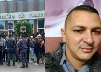 Sepultamento de PM morto em festa no Tarumã é marcado por pedidos de justiça