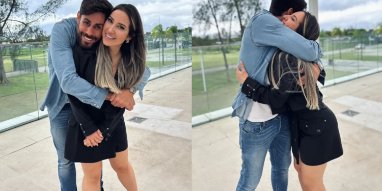 Cara de Sapato e Amanda clicam para fotos em clima de romance e fãs reagem