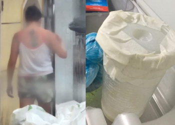 Mulher presa por tentar matar marido com veneno de rato foi flagrada entregando o suco; vídeo