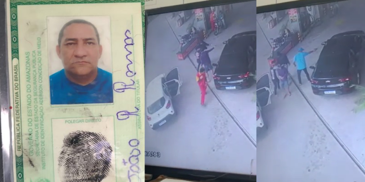 Veja o momento em que carro com família é atingido por mais de 20 tiros em Manaus; vídeo