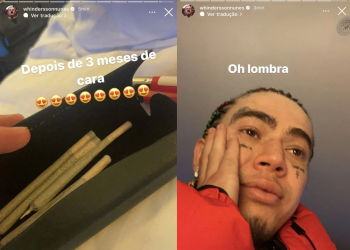 Depois de vencer luta, Whindersson Nunes posta foto por engano do estojo cheio de ‘becks’: ‘Oh lombra’