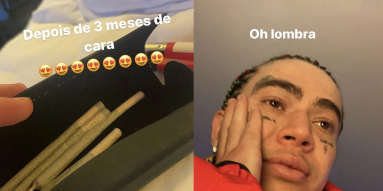 Depois de vencer luta, Whindersson Nunes posta foto por engano do estojo cheio de ‘becks’: ‘Oh lombra’