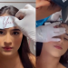 Jovem apaixonada viraliza ao ‘tatuar’ na testa o nome do namorado; vídeo