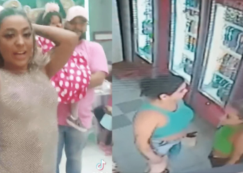 Vídeos: Mãe que dançou de vestido transparente na festa da filha é acusada de furtar lojas