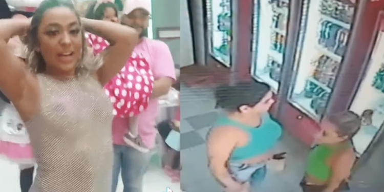 Vídeos: Mãe que dançou de vestido transparente na festa da filha é acusada de furtar lojas