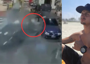 No semiaberto, detento invade posto com carro e mata jovem atropelado; assista