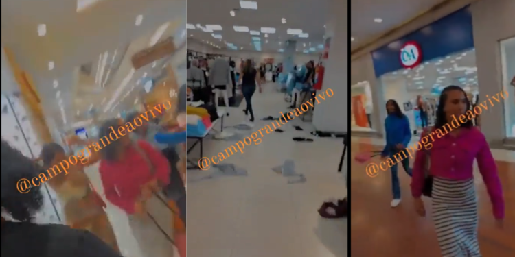 Vídeo: Meninas vandalizam em shopping após vendedora suspeitar de furto