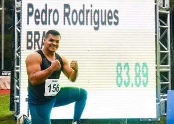 Amazonense recordista brasileiro no lançamento de dardo viaja para Europa para temporada de treinos e competições