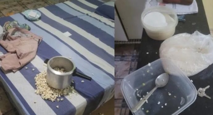 Homem chega em casa e encontra ladrão dormindo após jantar sua comida na cozinha