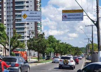 Prefeitura interdita pistas da Ephigênio Salles para instalação de passarela