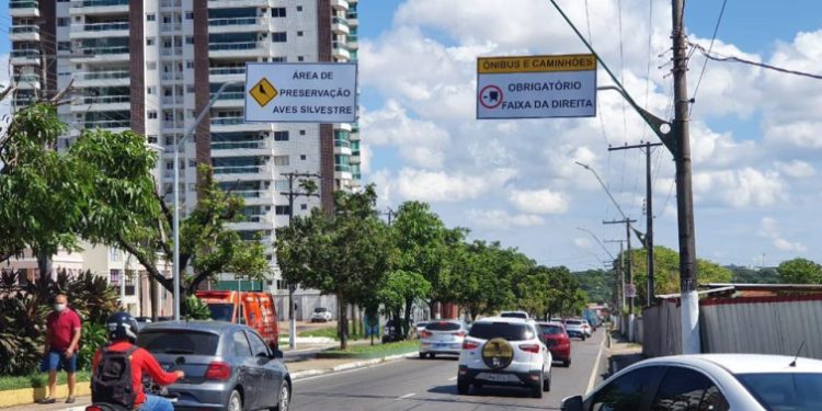 Prefeitura interdita pistas da Ephigênio Salles para instalação de passarela