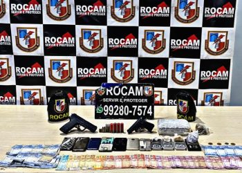 Polícia surpreende bandidos e prende vários aparelhos celulares roubados em Manaus