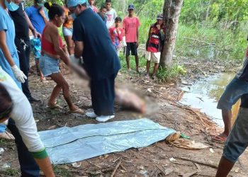 Decapitado e com tripas expostas, cadáver é encontrado em igarapé; cenas fortes