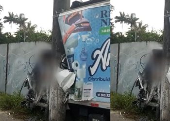 Vídeo forte: homem é esmagado no caminhão após acidente no Distrito Industrial