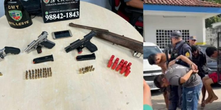 Quarteto é preso planejando ataque criminoso em Manaus