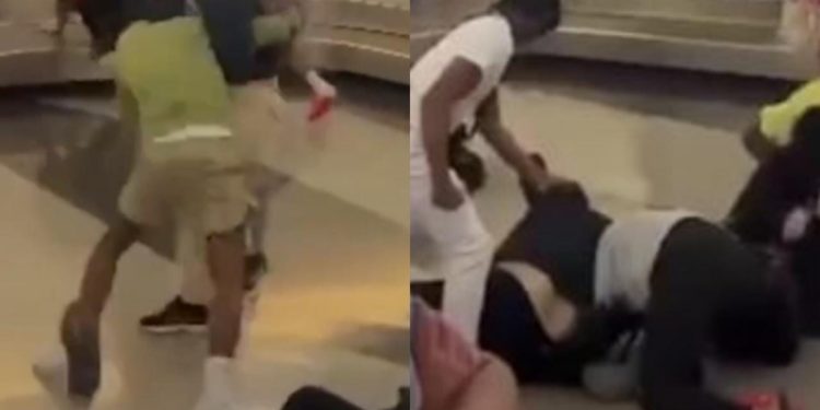 Vídeo: dois homens são presos após pancadaria generalizada em aeroporto; veja