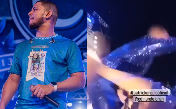 Patrick Araújo, levantador de toadas do Caprichoso sofre assédio na Arena: ‘Pegaram na cabeça do inimigo’