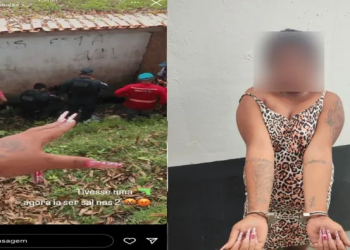 Blindada que fez foto de PMs e disse que eles iam ‘ser sal’ é presa após publicação nas redes sociais