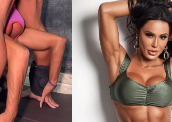Gracyanne Barbosa empina bumbum ‘pra lua’ em exercício e parte íntima fica em evidência; veja