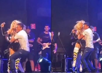 Fã deixa Joelma em choque ao invadir palco