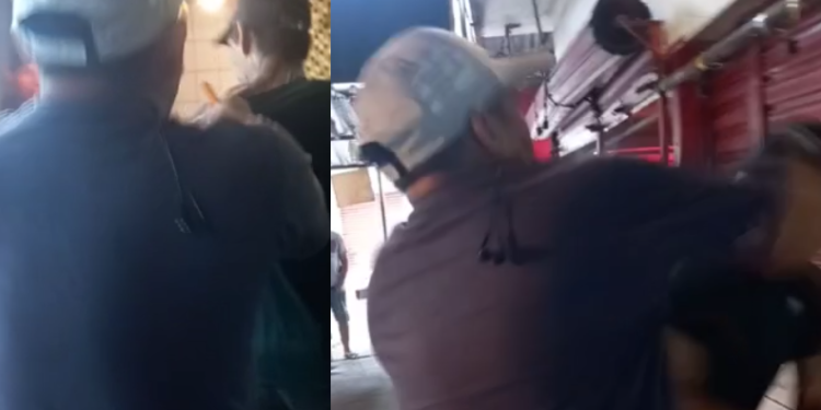 Suspeito de furtar queijo coalho na Compensa leva soco e arrebenta o nariz; vídeo