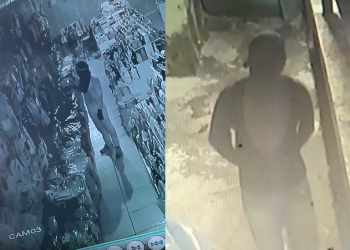 Bandidagem aproveita feriado do dia 1º e arromba e furta lojas do Centro de Manaus; vídeos