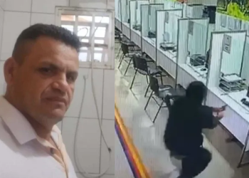 Vídeo flagra momento em que homem invade hospital e dispara vários tiros na ex; veja