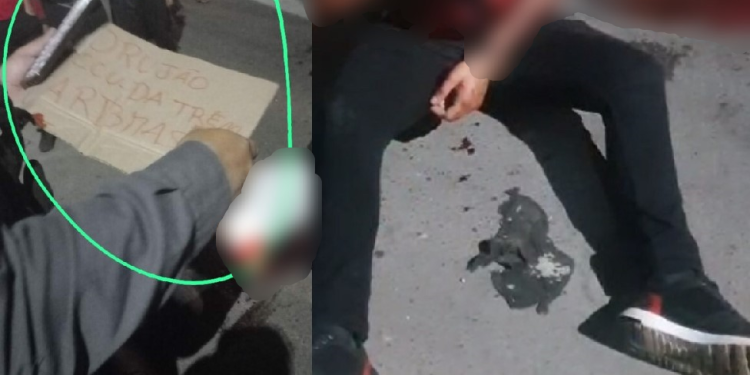 Vídeo: Baleado no pescoço no Novo Israel é encontrado com bilhete e pedindo ajuda